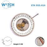 ETA 955.414 Swiss Made Quartz Movement, White Date Disk at 3, 2 Hands . - Image 2
