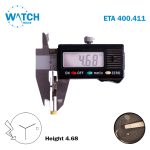 ETA 400.411 Swiss Made Watch Movement, White Date Disk on 3, 3 Hands. - Image 3