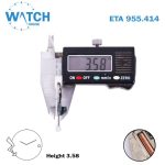 ETA 955.414 Swiss Made Quartz Movement, White Date Disk at 3, 2 Hands . - Image 3