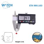 ETA 980.163 Swiss Made Watch Movement, 2 Hands, Small SEC at 6. - Image 3